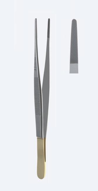 Пінцети "Oehler" Power TC для шовного матеріалу, прямі, кінчик 2,1 мм, загальна довжина 250 мм, 10". Бренд - Asanus Medizintechnik Gmb, Німеччина